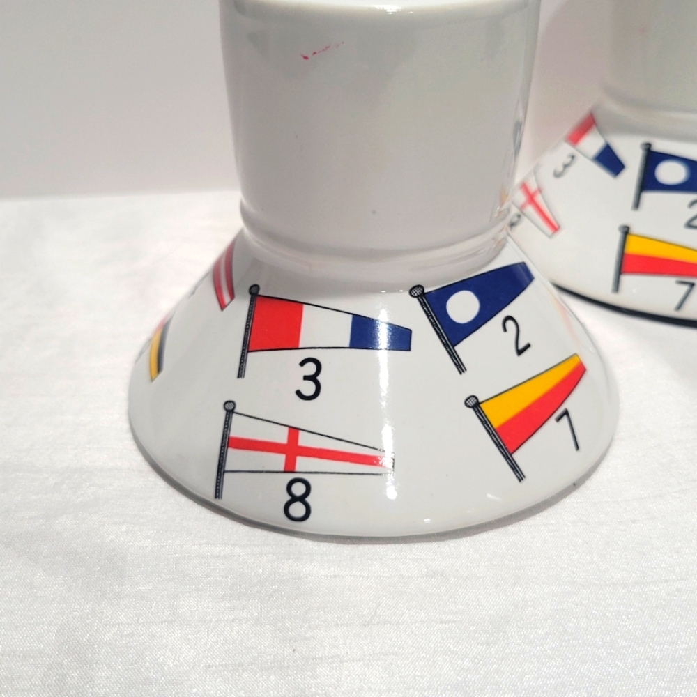 Signal porcelain boating flags no spill coffee mug